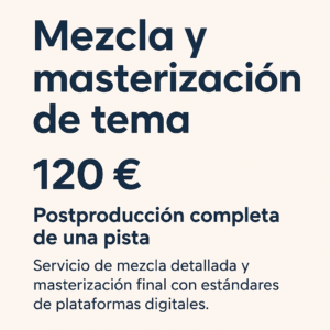 Mezcla y masterización de tema
